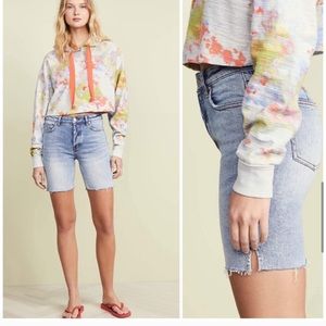 Free People Avery Bermuda Jean Shorts